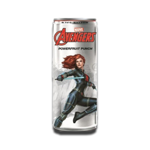 Marvel Avengers Powerfruit Punch Black Widow Energy Drink 355ml Marvel Avengers Powerfruit Punch Black Widow Energy Drink 355ml