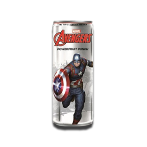 Marvel Avengers Powerfruit Punch Captain America Energy Drink 355ml