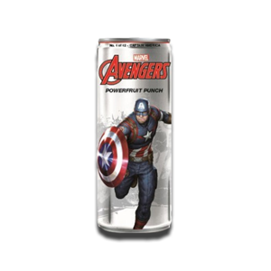 Marvel Avengers Powerfruit Punch Captain America Energy Drink 355ml Marvel Avengers Powerfruit Punch Captain America Energy Drink 355ml