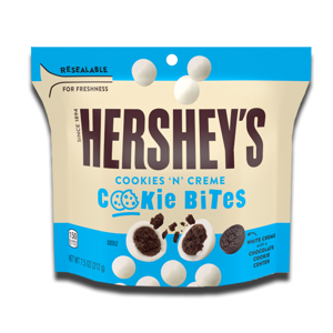 Hershey's Cookies 'n' Creme Cookie Bites Pouch 212g Hershey's Cookies 'n' Creme Cookie Bites Pouch 212g