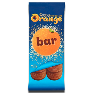 Terry's Chocolate Orange Big Bar Block Milk Chocolate 90g Terry's Chocolate Orange Big Bar Block Milk Chocolate 90g