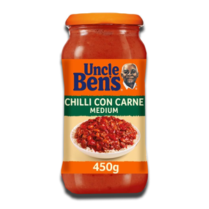 Uncle Bens Chilli Con Carne Medium Sauce 450g Uncle Bens Chilli Con Carne Medium Sauce 450g