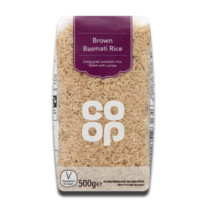 Coop Brown Basmati Rice 500g Coop Brown Basmati Rice 500g