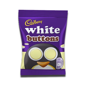 Cadbury White Buttons Chocolate Bag 25p 14.4g Cadbury White Buttons Chocolate Bag 25p 14.4g