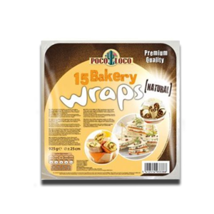 Poco Loco Wraps Tortilla Natural 25cm 925g Poco Loco Wraps Tortilla Natural 25cm 925g