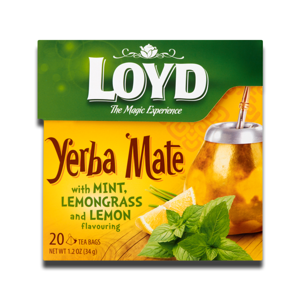 Loyd Yerba Mate tea with mint, lemon grass, lemon flavor 34g Loyd Yerba Mate tea with mint, lemon grass, lemon flavor 34g