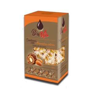 Uniconf Bon Roll Chocolate With Whole Almond Carton 42g