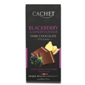 Cachet Blackberry Ginger Dark Chocolate 57% 100g Cachet Blackberry Ginger Dark Chocolate 57% 100g