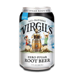 Virgil's Root Beer Soda Zero Sugar 355ml Virgil's Root Beer Soda Zero Sugar 355ml
