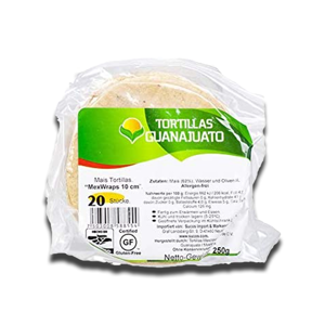 Guanajuato Tortilla de Milho 10cm 20Un 250g Guanajuato Tortilla de Milho 10cm 20Un 250g