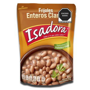 Isadora Frijoles Enteros Claros 454g