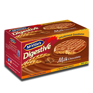 Mcvitie's Digestive Milk Chocolate Carton 200g