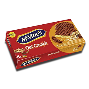 Mcvitie's Digestive Oat Crunch Milk Chocolate To go 6 Pack 225g