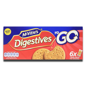Mcvitie's Digestive Original To go 6 Pack 176.4g Mcvitie's Digestive Original To go 6 Pack 176.4g