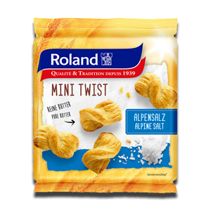 Roland Mini Twist Puff Pastry Swiss Cheese 75g