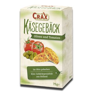 Crax Crackers Cheese Olives and Tomatoes 75g