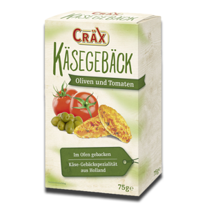 Crax Crackers Cheese Olives and Tomatoes 75g Crax Crackers Cheese Olives and Tomatoes 75g