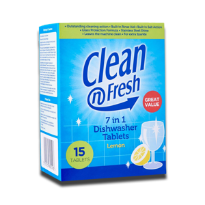 Clean and Fresh Lemon Dishwasher 15 Tablets 225g Clean and Fresh Lemon Dishwasher 15 Tablets 225g