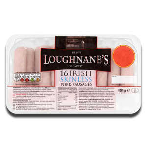 Loughnane's Irish Pork Sausage 454g Loughnane's Irish Pork Sausage 454g