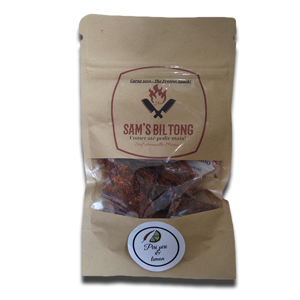 Sam's Biltong Vaca Bombai Spice 50g