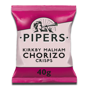 Pipers Kirkby Malham Chorizo Crisps 40g Pipers Kirkby Malham Chorizo Crisps 40g