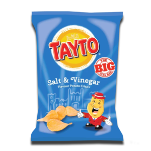 Tayto Salt Vinegar Potato Crisps 37.5g Tayto Salt Vinegar Potato Crisps 37.5g