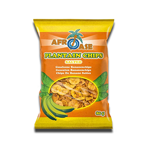 Afroase Plantain Chips Salted 80g