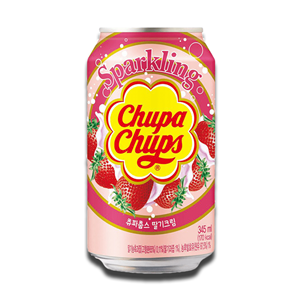 Chupa Chups Sparkling Soda Strawberry & Cream Flavour 345ml