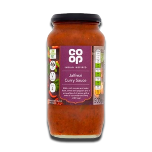 Coop Jalfrezi Curry Sauce 500g Coop Jalfrezi Curry Sauce 500g