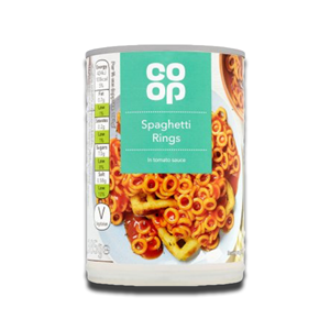 Coop Spaghetti Rings In Tomato Sauce 385g