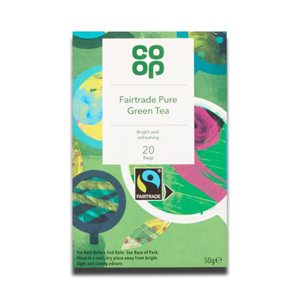 Coop Green Tea Pure Fairtrade 20 Bags 50g
