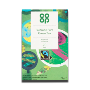 Coop Green Tea Pure Fairtrade 20 Bags 50g Coop Green Tea Pure Fairtrade 20 Bags 50g