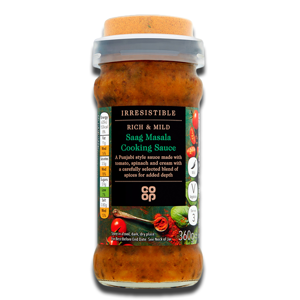 Coop Saag Masala Cooking Sauce Mild 360g Coop Saag Masala Cooking Sauce Mild 360g