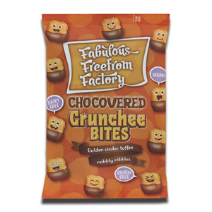 Fabulous Free From Factory Crunchee Bites Chocovered 65g