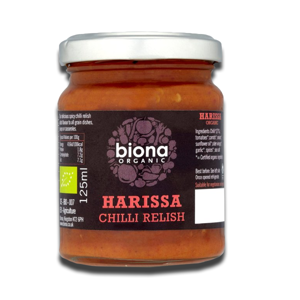 Biona Organic Harissa Chilli Relish 125g Biona Organic Harissa Chilli Relish 125g