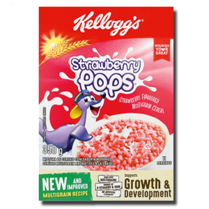 Kellogg's Strawberry Pops 350g Kellogg's Strawberry Pops 350g