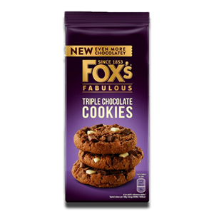 Fox's Fabulous Triple Chocolate Cookies 180g
