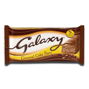 Galaxy Cake Bars Smooth Caramel 5 x 25.9g