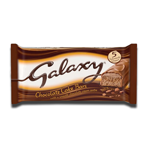 Galaxy Cake Bars Smooth Chocolate 5 x 28.7g