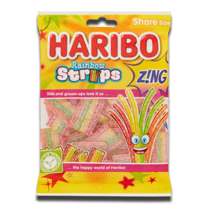 Haribo Rainbow Strips 130g Haribo Rainbow Strips 130g