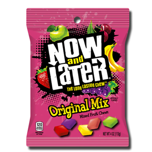 Now and Later Long Lasting Chews Mixed Fruit 113g Now and Later Long Lasting Chews Mixed Fruit 113g