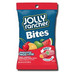 Jolly Rancher Bites Cherry Orange & Watermelon Green Apple 184g Jolly Rancher Bites Cherry Orange & Watermelon Green Apple 184g