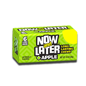 Now and Later Long Lasting Chews Extreme Sour Apple 26g