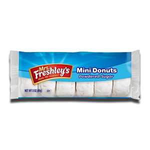Mrs. Freshley's Mini Donuts Powdered Sugar 85g