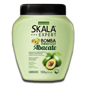 Skala Creme Capilar Bomba Vitamina Abacate 1000g Skala Creme Capilar Bomba Vitamina Abacate 1000g