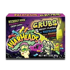 Warheads Halloween Grubs Chewy Candy 85g