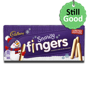 Cadbury Snowy White & Milk Chocolate Fingers 115g [BB: 09/04/2022]