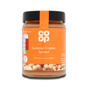 Coop Caramel Crispies Spread 300g Coop Caramel Crispies Spread 300g