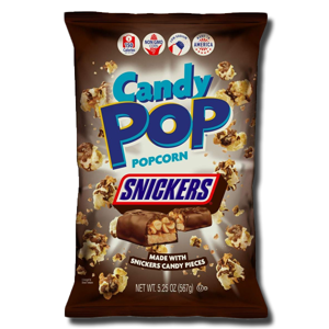 Snax Sational Candy Pop Popcorn Snickers 28g Snax Sational Candy Pop Popcorn Snickers 28g