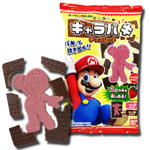 Bandai Super Mario Chara-Paki Strawberry Milk Chocolate 24g